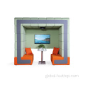 China Commercial Double Seaters Private Meeting Soundproof Sofa Factory